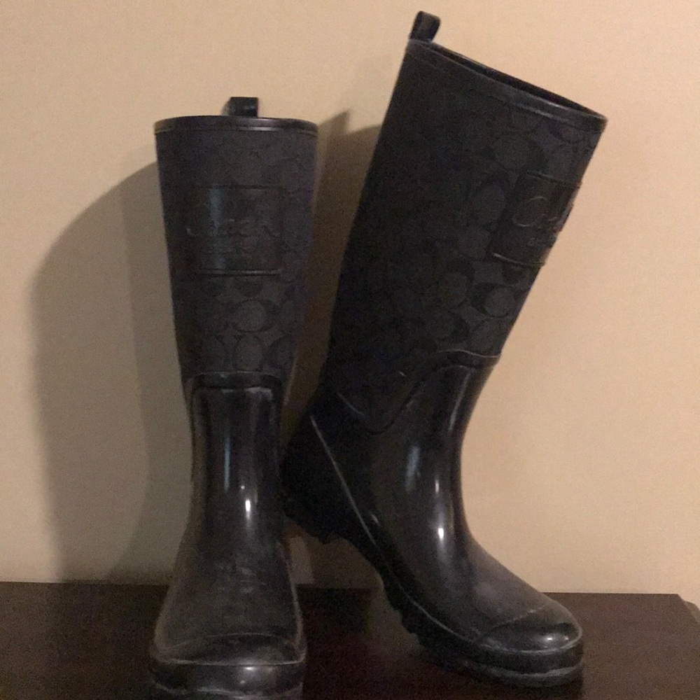 Coach Rain Boots - Size 9